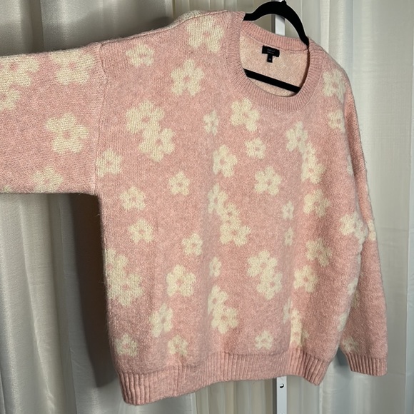 Thick Kawaii Soft Floral Flower Sweater Plus Size Oversized 2X XXL 2XL Women’s - Picture 3 of 6